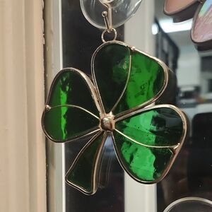 Shamrock Stained Glass Suncatcher